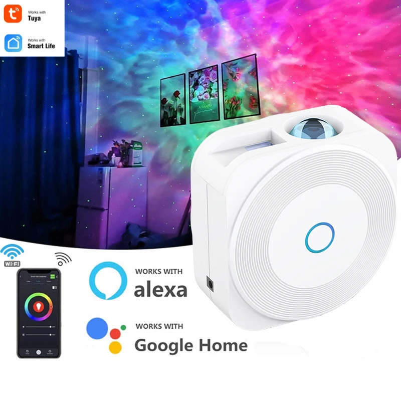 Moes Tuya Wifi Smart Star Projector Galaxy Per Holiday Party App Control Smart Home Nebula Projector Funziona Per La Casa Alexa