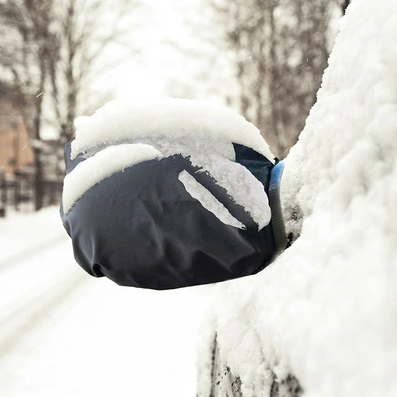 2 Pezzi Black Ice Winter Waterproof Cover Auto Di Alta Qualità Specchietto Retrovisore Laterale Frost Guard Snow