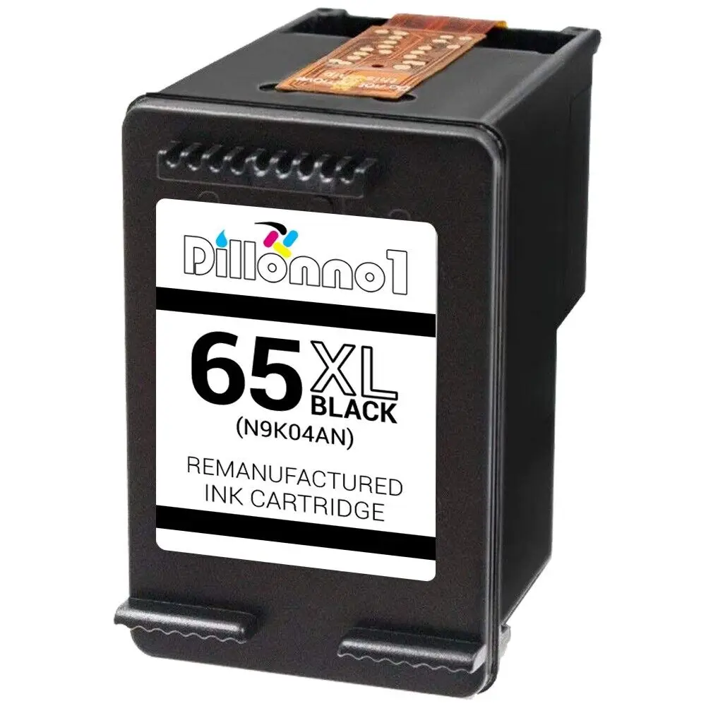 Inchiostro Nero Hp 65Xl Rigenerato Per Deskjet 2600 Serie 3700 Envy 5000 Series