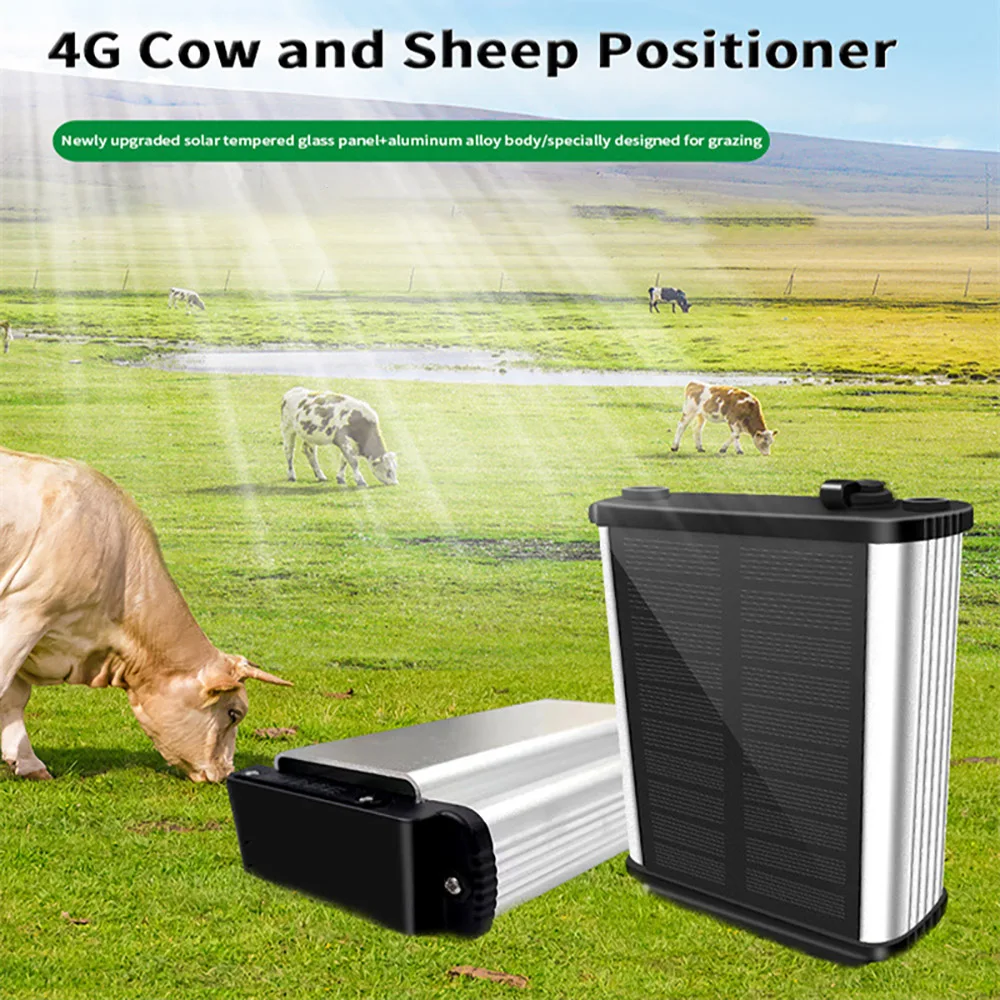 Nuovo 4G Solar Animal Gps Tracker Recinzione Elettrica Allarme Anti-Rimozione Localizzatore Gps Per Mucca Camel Bestiame Montagna Pascolo Tracker