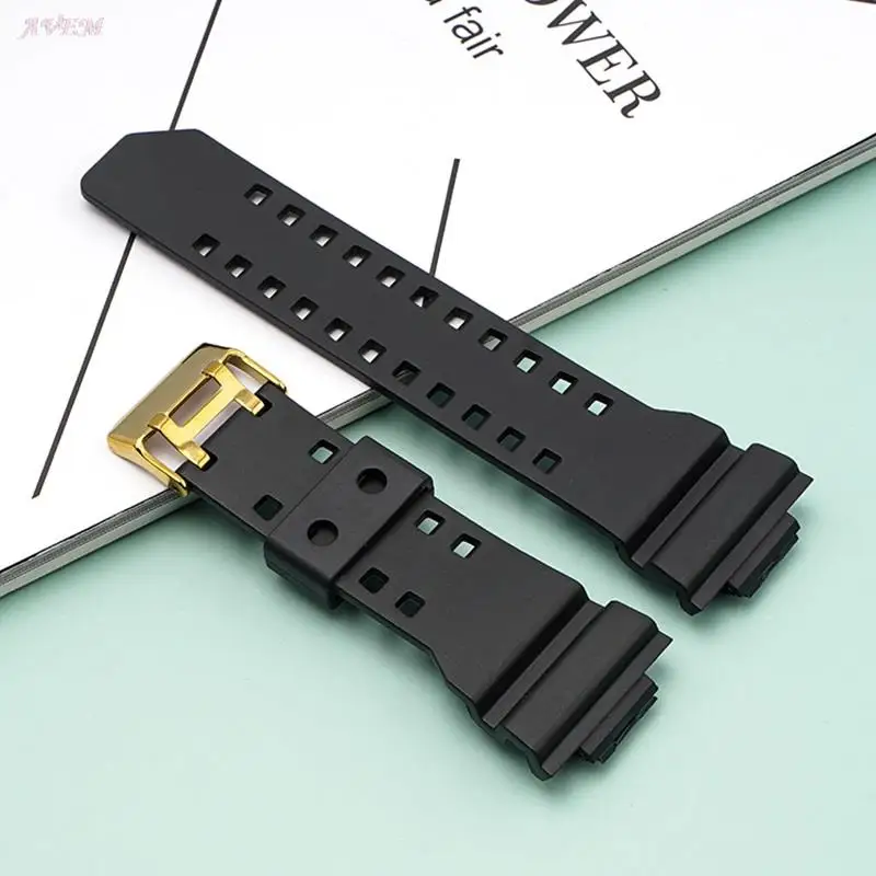 Resina Lucida Per Casio Ga-100/110/120/150/200/300/400 Gd-100/110/120 G-8900/Gr-8900/Gw-8900 Gls-100/Gls-8900 Fibbia Nera Dorata