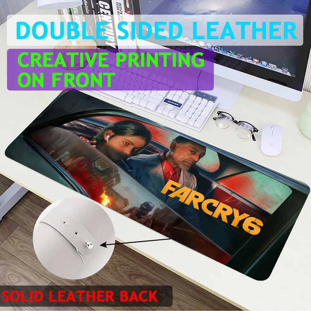 F-Far Cry-Y Mouse Pad Large Computer Mouse Pad Gaming Mouse Pad Waterproof Pu Leather Mouse Pad