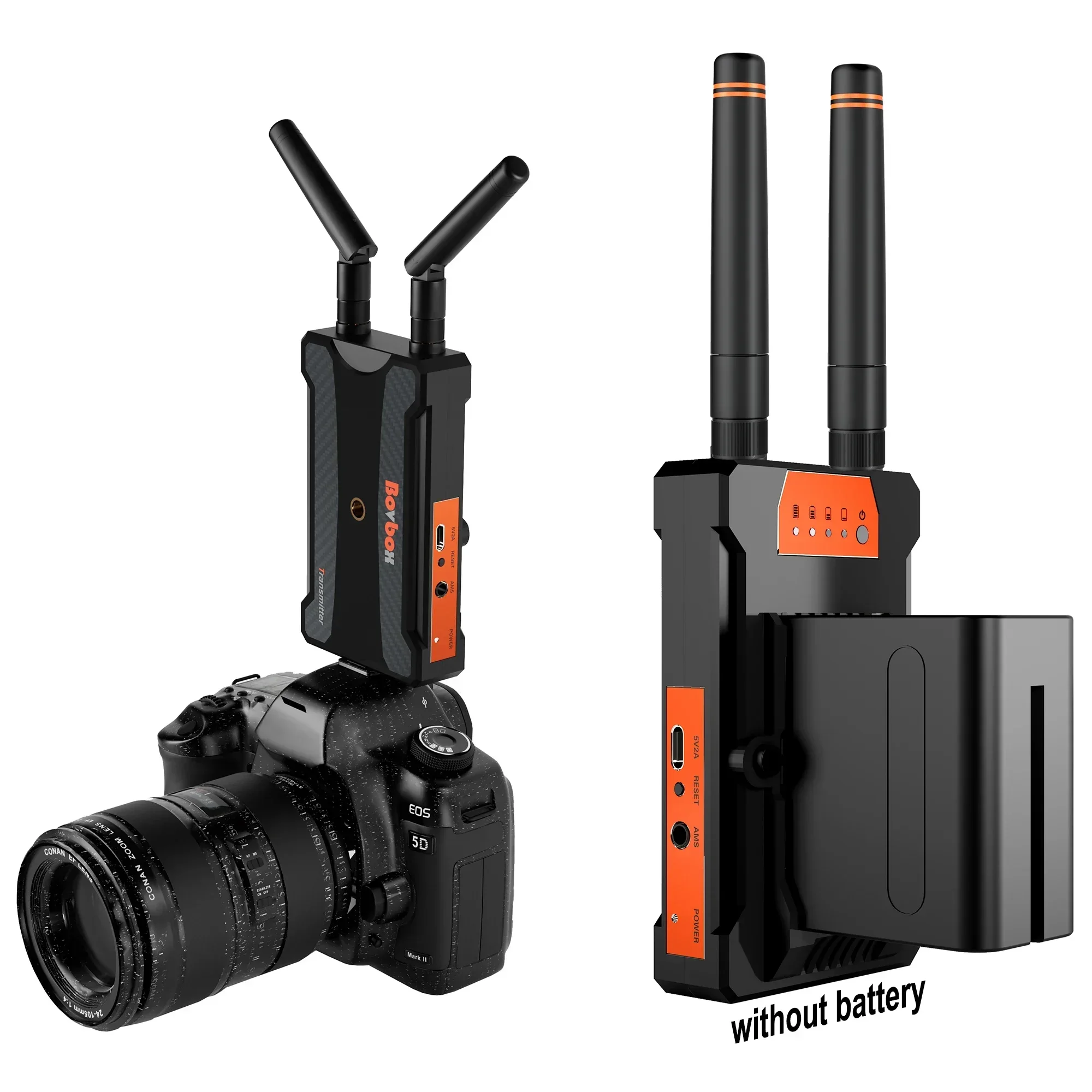 200M Hdmi Wireless Extender Trasmettitore Video Ricevitore Per Yolobox Pro Ps4 Pc Camera Live Streaming Per Tv Monitor Suport Batteria