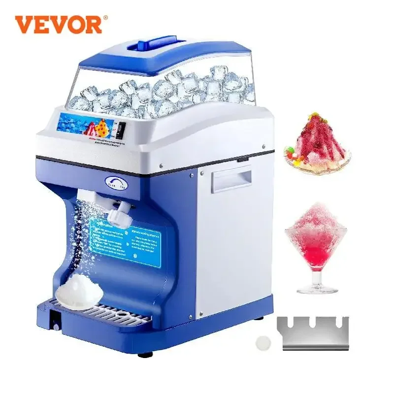 Vevor 120/200 Kg/H Rasoio Elettrico Per Ghiaccio Frantoio Per Rami Tritatutto Frullatore Frullatore Granigliatrice Trituratore Per Cubetti Di Cono Di 