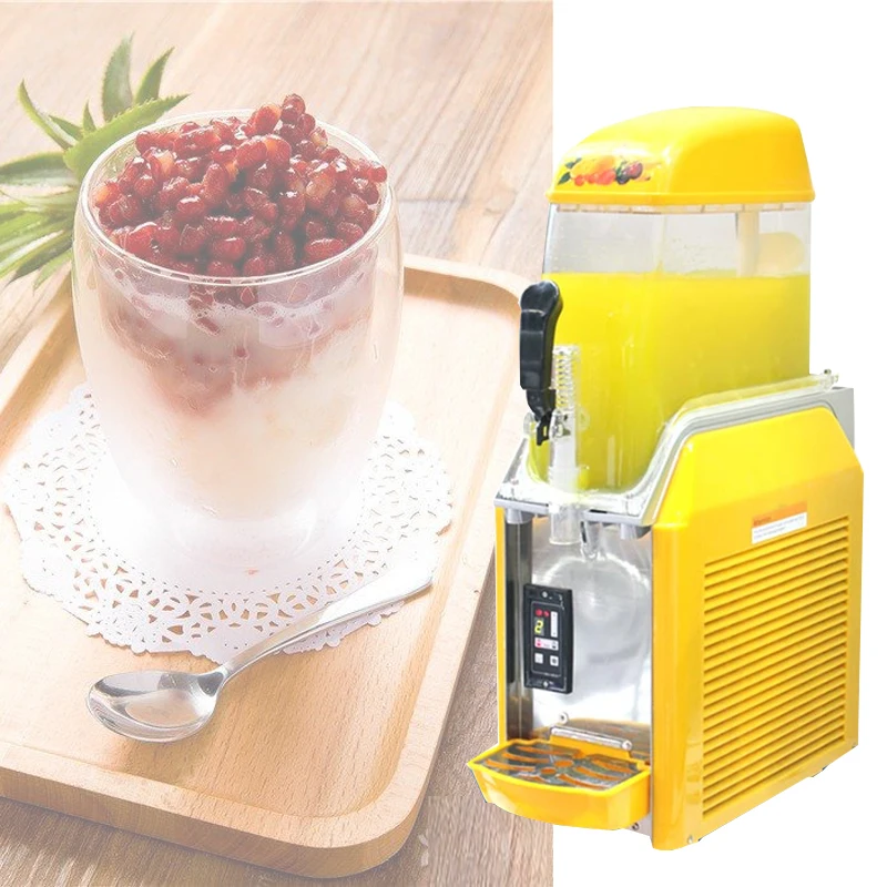 2 Gusti Commerciale Ice Frozen Drink Slush Smoothie Maker 2 Ciotole Slush Machine Frozen Drink Slushie Machine