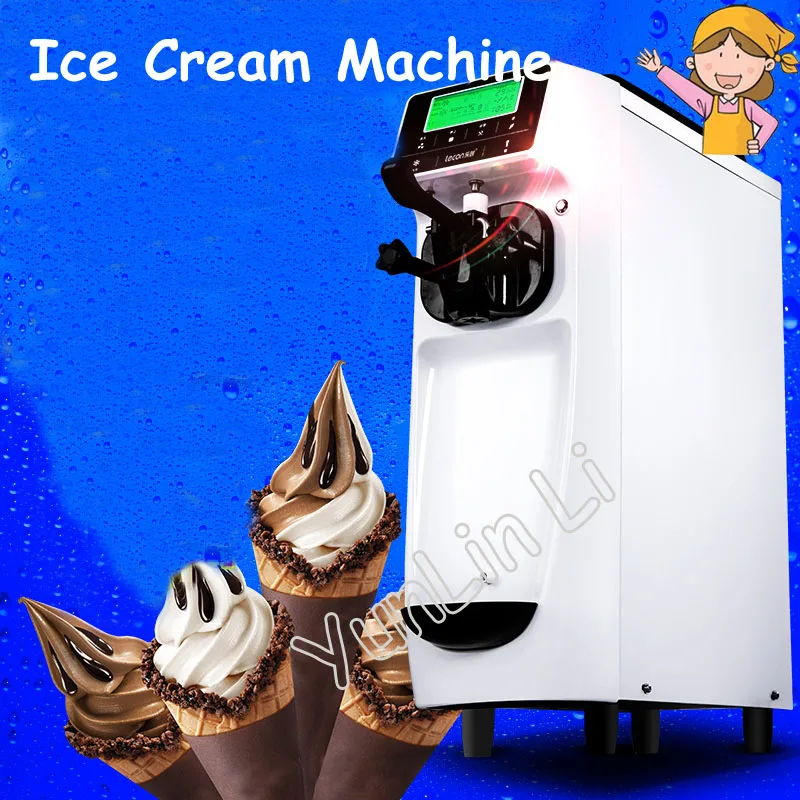 Commerciale Ice Cream Maker 220V 1050W Macchina Per Il Ghiaccio In Acciaio Inox Automatico Macchina Per Gelato Soft Qbl-988
