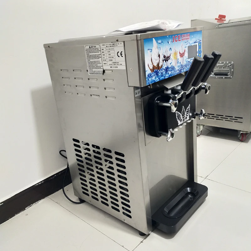 Macchina Per Gelato Soft A Tre Colori Mini Soft Table Top Piccola Gelatiera 110V/220V
