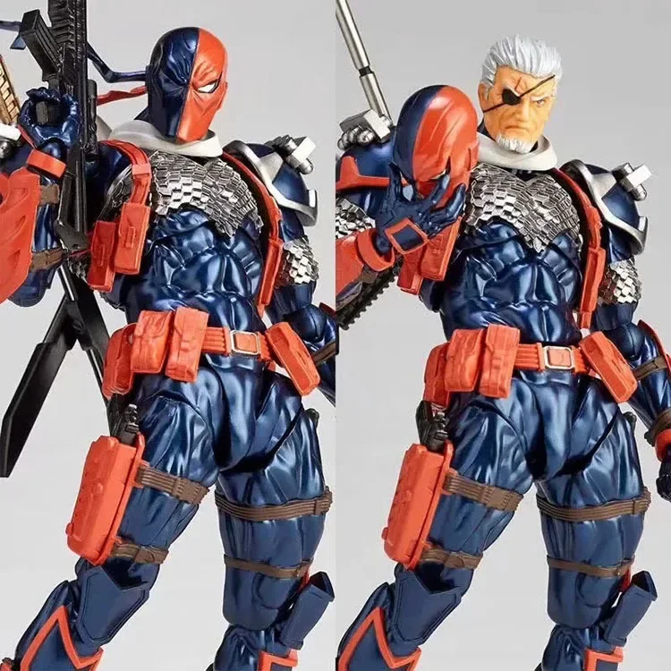 Deathstroke Figure Amazing Yamaguchi Revoltech Series Action Figure Collection Model Toy Joint Mobile Doll Regalo Creativo