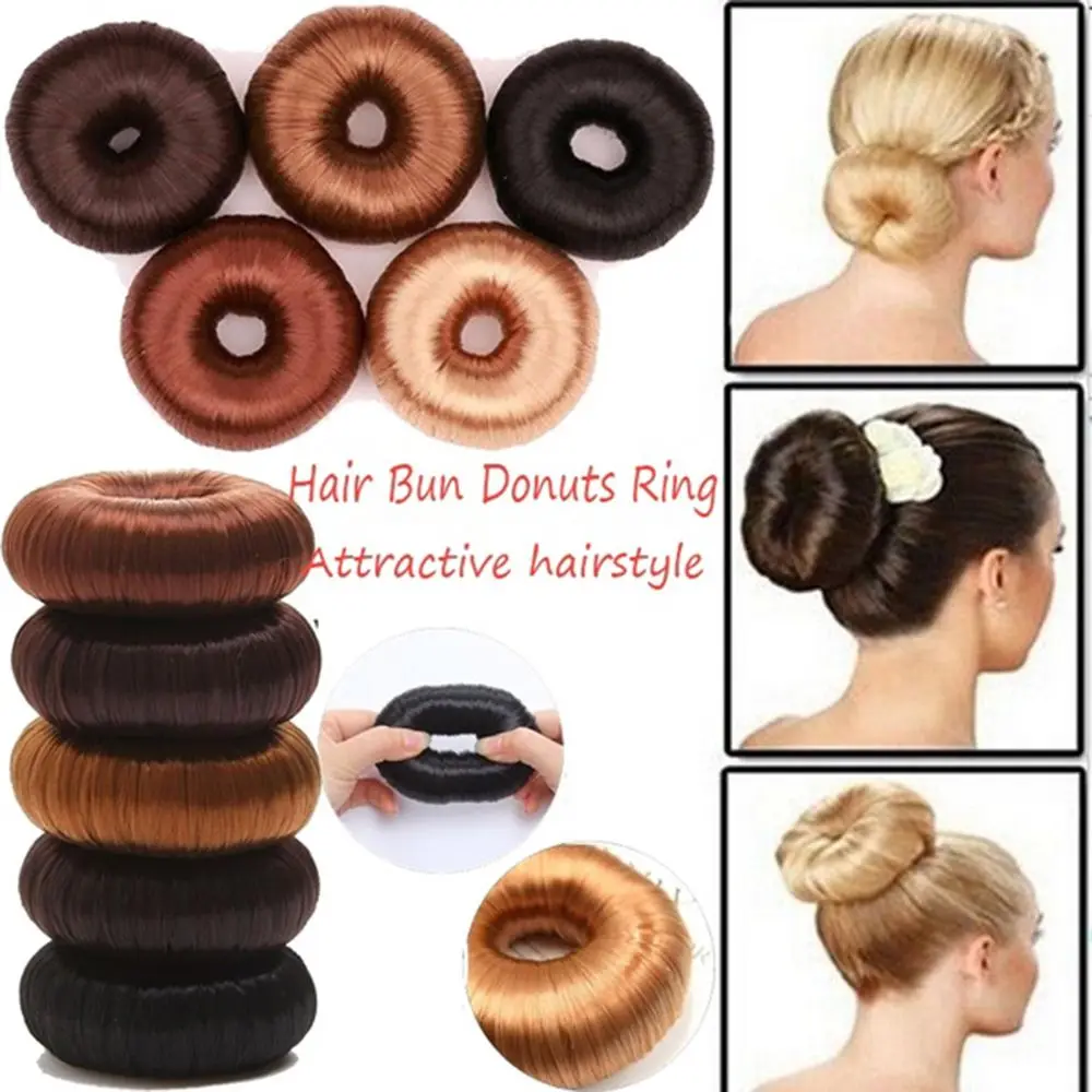 Magic Fashion Hair Clip Hair Wig Black Brown Hair Donut Shaper Hair Styling Tools Hair Ring Bun Maker