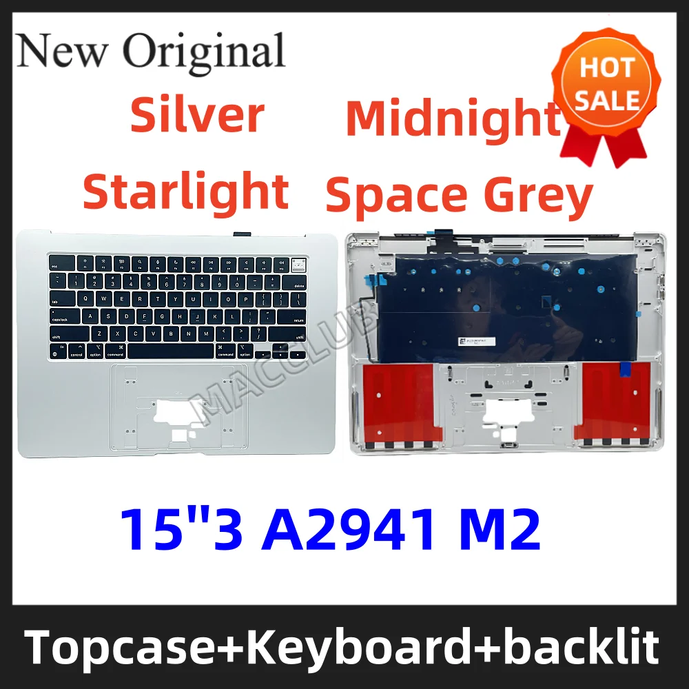 Tastiera A2941 Con Topcase Per Macbook Pro Retina 15.3 "A2941 2023 M2 Emc 8301 Custodia Superiore Per Tastiera
