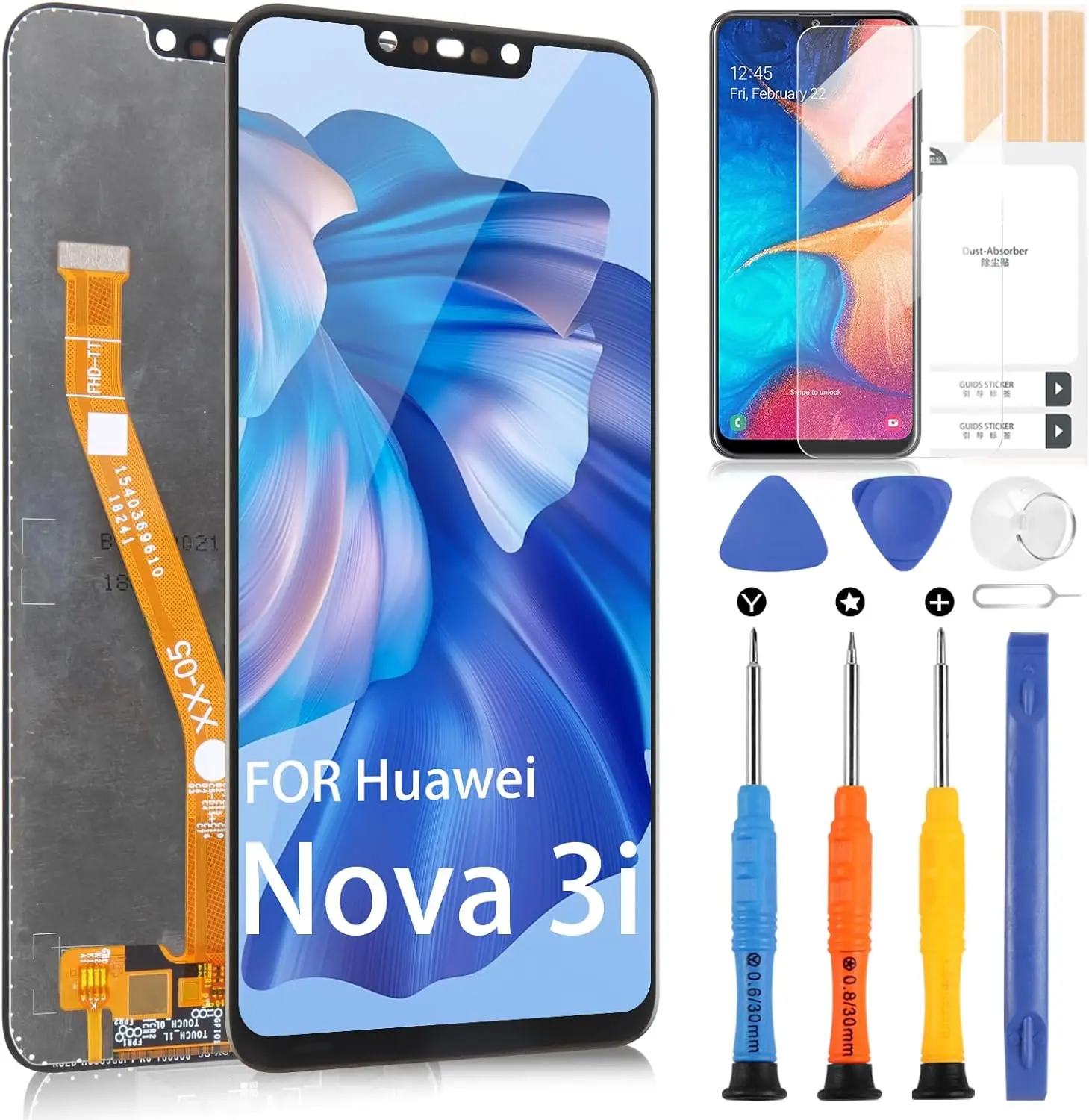 Kit Display Lcd Per Huawei Nova 3I / P Smart, Sostituzione Dello Schermo Per Huawei Nova 3I Ine-Lx/P Smart Ine-Lx1R Ine-Lx2R Ine-Al00 T
