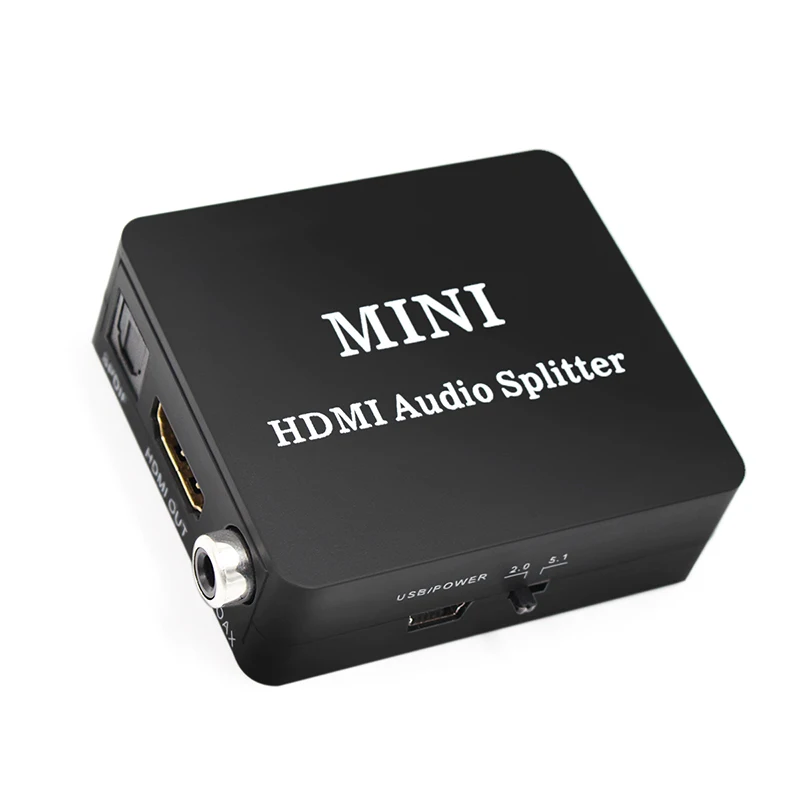 Estrattore Splitter Audio Hdmi Con Splitter Audio Coassiale 2Ch/5.1Ch Spdif Convertitore Audio Splitter Audio Per Cuffie Ps4 Xbox