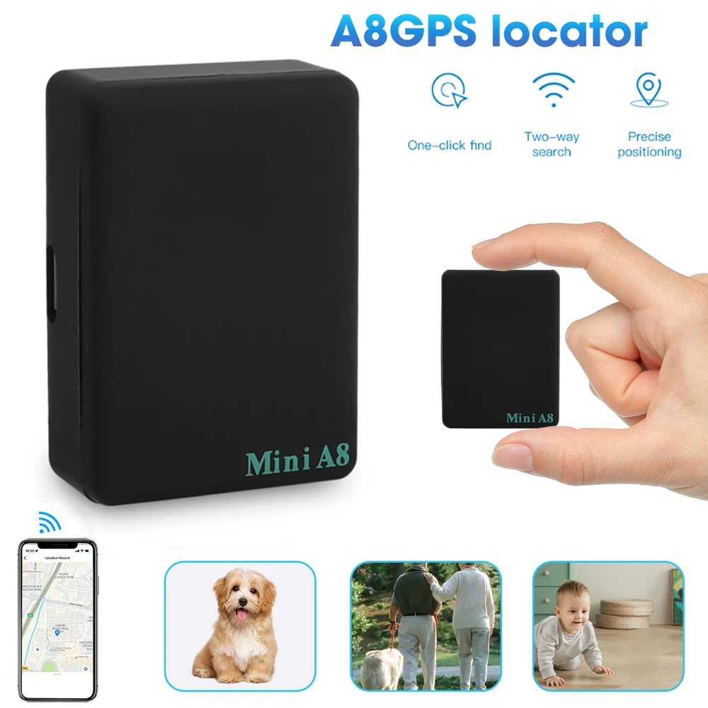 Portatile A8 Mini Gps Tracker Gsm/Gprs/Lbs Tracker Locator Real Time Car Position Monitor Kid Family Pet Tracking Device Recorder