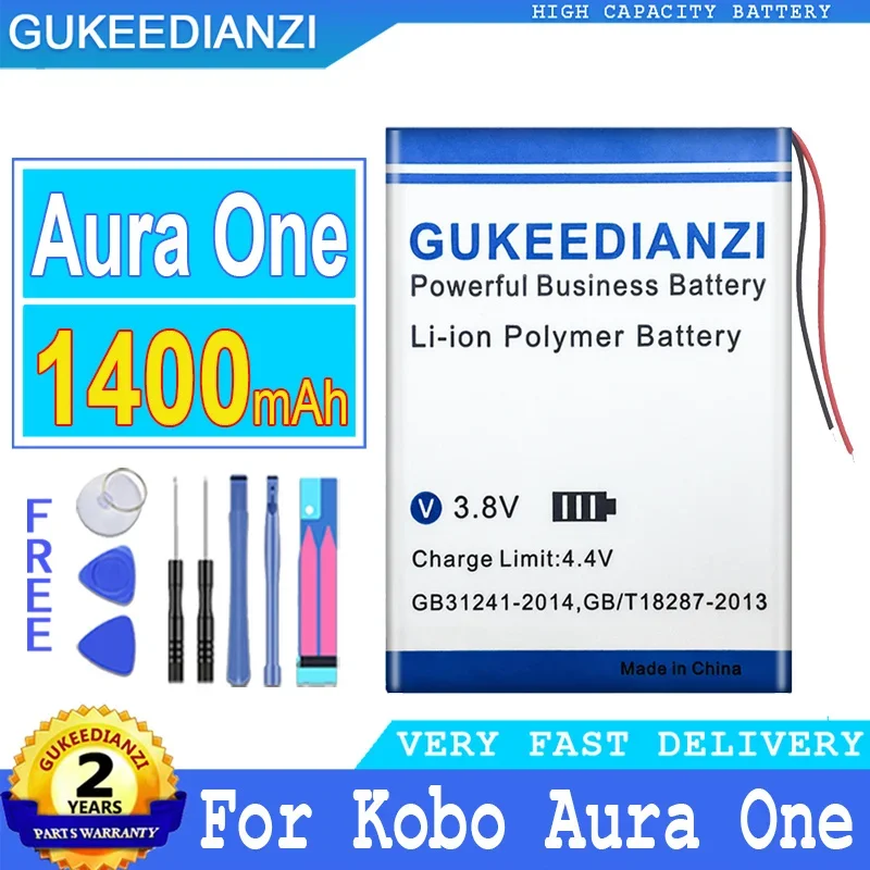Batteria Per Cellulare Ad Alta Capacità Da 1400Mah Per Batterie Smartphon Kobo Forma Aura One E-Ink E-Book Reader