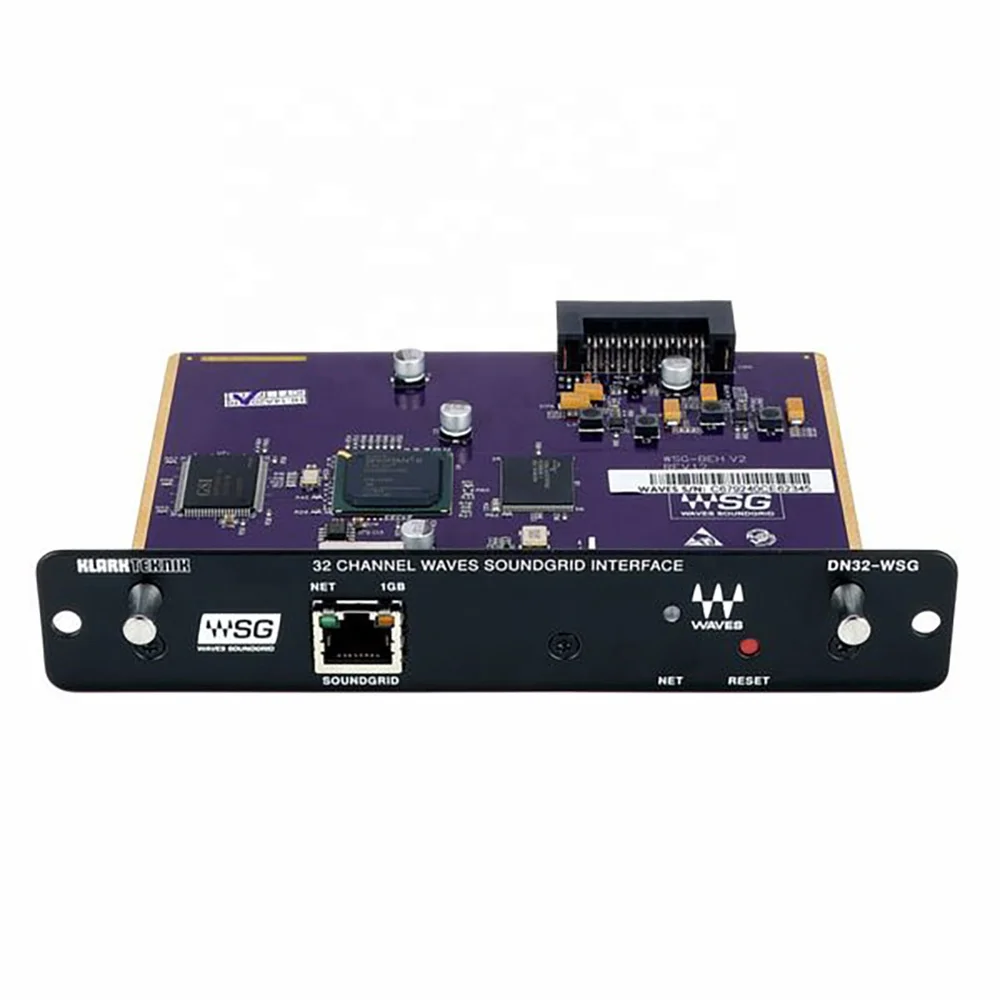 Klark Teknik Dn32-Wsg Scheda Di Espansione 32 Canali A Bassa Latenza Aoip In Waves Interfaccia Di Rete Soundgrid Del Mixer Digitale Midas M32