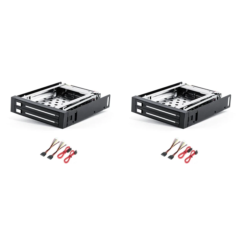 2 Pz 2.5 Pollici Ssd Hdd Enclosure Tray 2-Bay Disk Drive Sata Floppy Drive Enclosure Hard Disk Enclosure Extraction Box