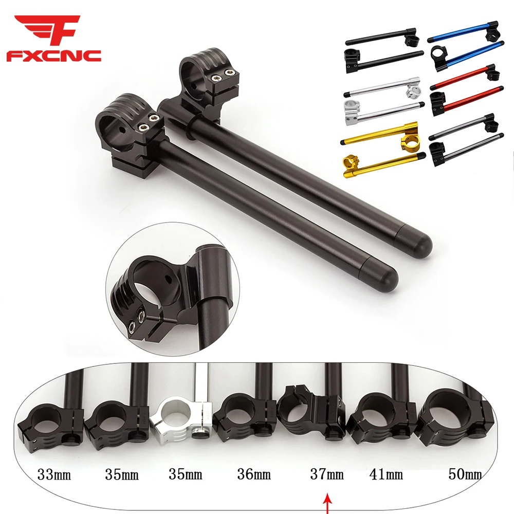 Universale Cnc Alluminio Moto Riser Manubrio 31-54Mm Clip-Ons Forcella Maniglia Barre Clip Ons Manubrio Moto Di Alta Qualità