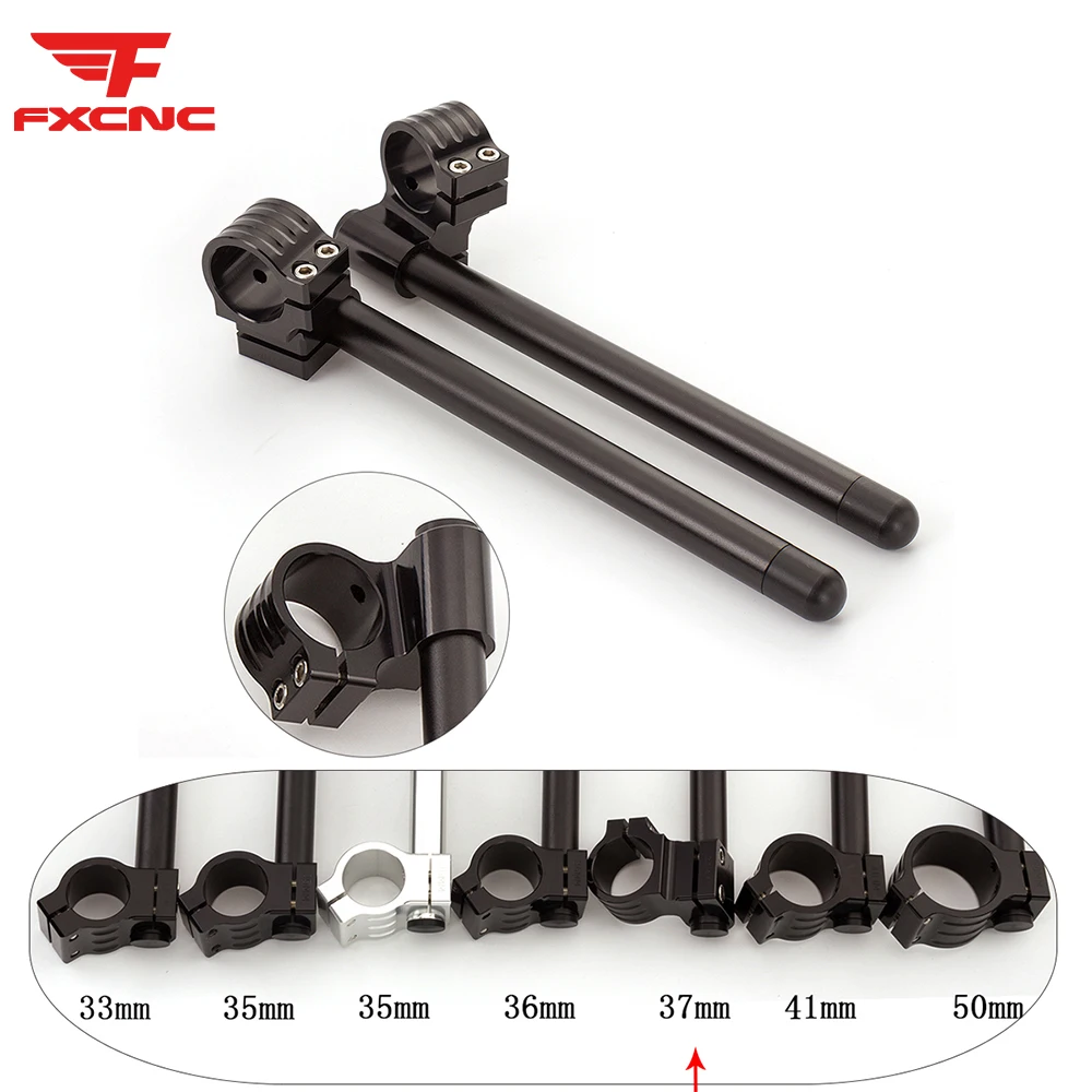 Per Universale Moto Riser Manubrio Clip-Ons Forcella Maniglia Barre Clip Ons Cnc Alluminio Manubrio Moto Di Alta Qualità