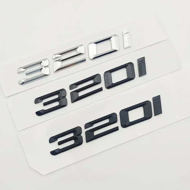 Auto Posteriore Tronco Parafango Badge Lettere Adesivi Per Bmw 320I F30 E46 E90 G20 320I Emblema Logo Decalcomania Auto Logo Sticker Accessori