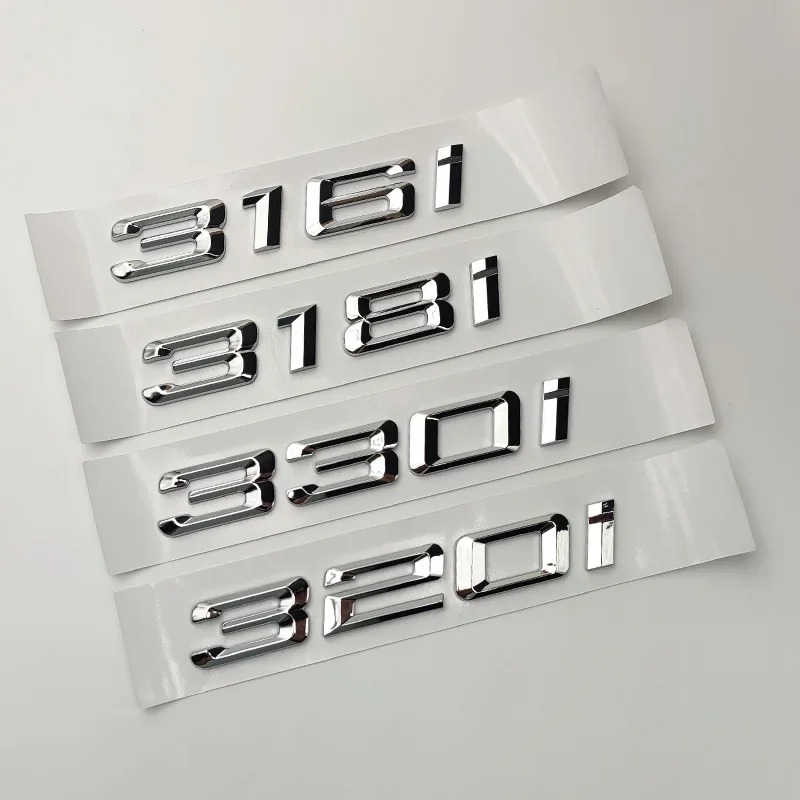 3D Abs Numeri Lettera Logo Adesivi Decorazione Per Bmw F30 E90 G20 E46 316I 318I 320I 325I 328I 330I 335I 340I Auto Logo Styling