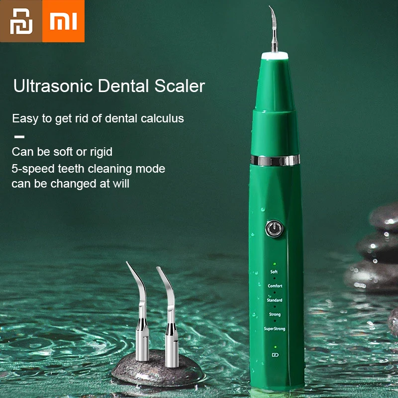 Xiaomi Mijia Electric Dental Scaler Ultrasonic Tooth Cleaner Household Tooth Stone Remover Sbiancamento Dei Denti Strumenti Per La Pulizia Orale