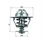 Per Tx7788D Termostato (88 °) Hilux 2,4 °) Hilux