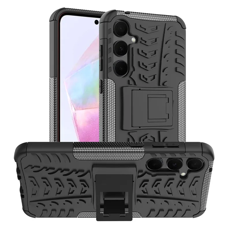 Per Samsung Galaxy A35 Custodia Samsung A35 Cover Holder Armor Bumper Shield Custodie Protettive Per Samsung A35 A25 A55 Funda