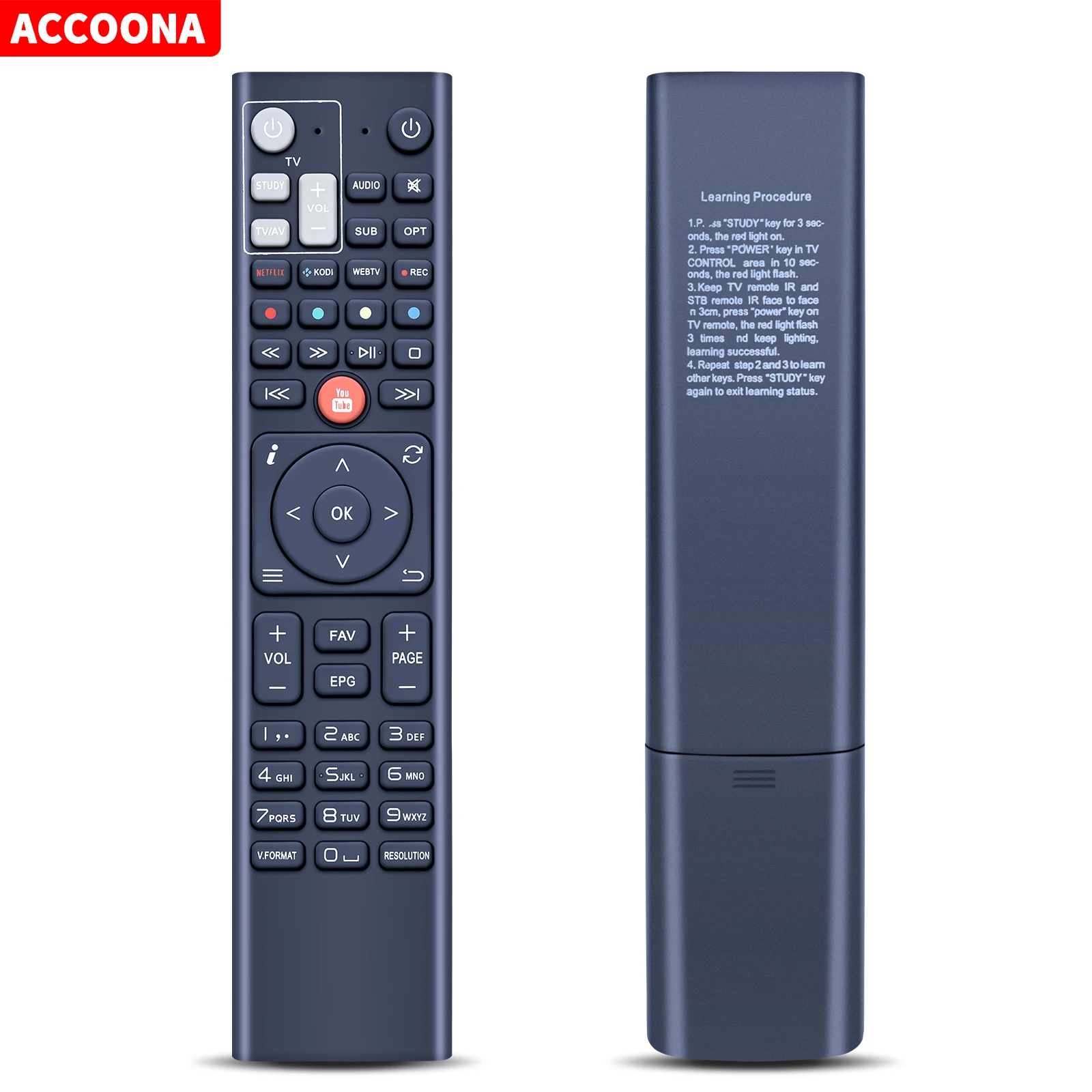 Telecomando Per Octagon Sx Rcu 05 Sx988 Sx88, Sx89, Sx888, Sx889, Sf8008 Singolo, Gemello, Combo