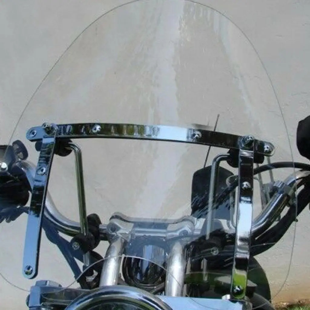 19 ''X 17'' Parabrezza Trasparente Per Honda Shadow Spirit Valkyrie Vtx Vt 600 750 1100 Cruiser
