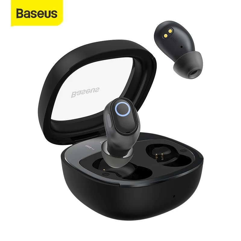 Baseus Wm02 Plus Auricolari Sem Fio Bluetooth 5.3 Fones De Ouvido Display Digital Led Fones De Ouvido Touch Control Headset Desgast