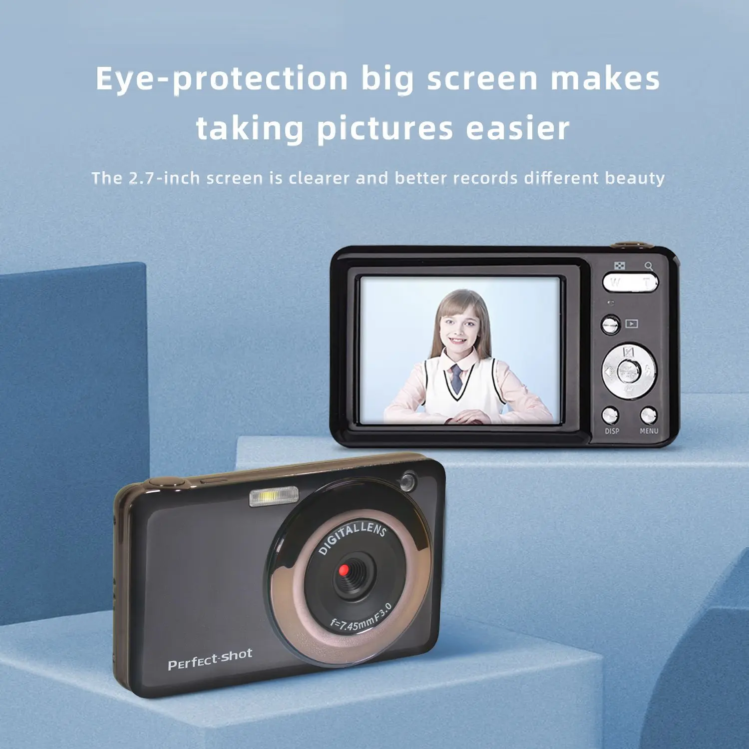 Fotocamera Digitale Portatile Ultrasottile Da 2.7 "48 Megapixel Fotocamera Per Principianti Fotocamera Per Studenti Fotocamera Digitale Hd Fotocamera 
