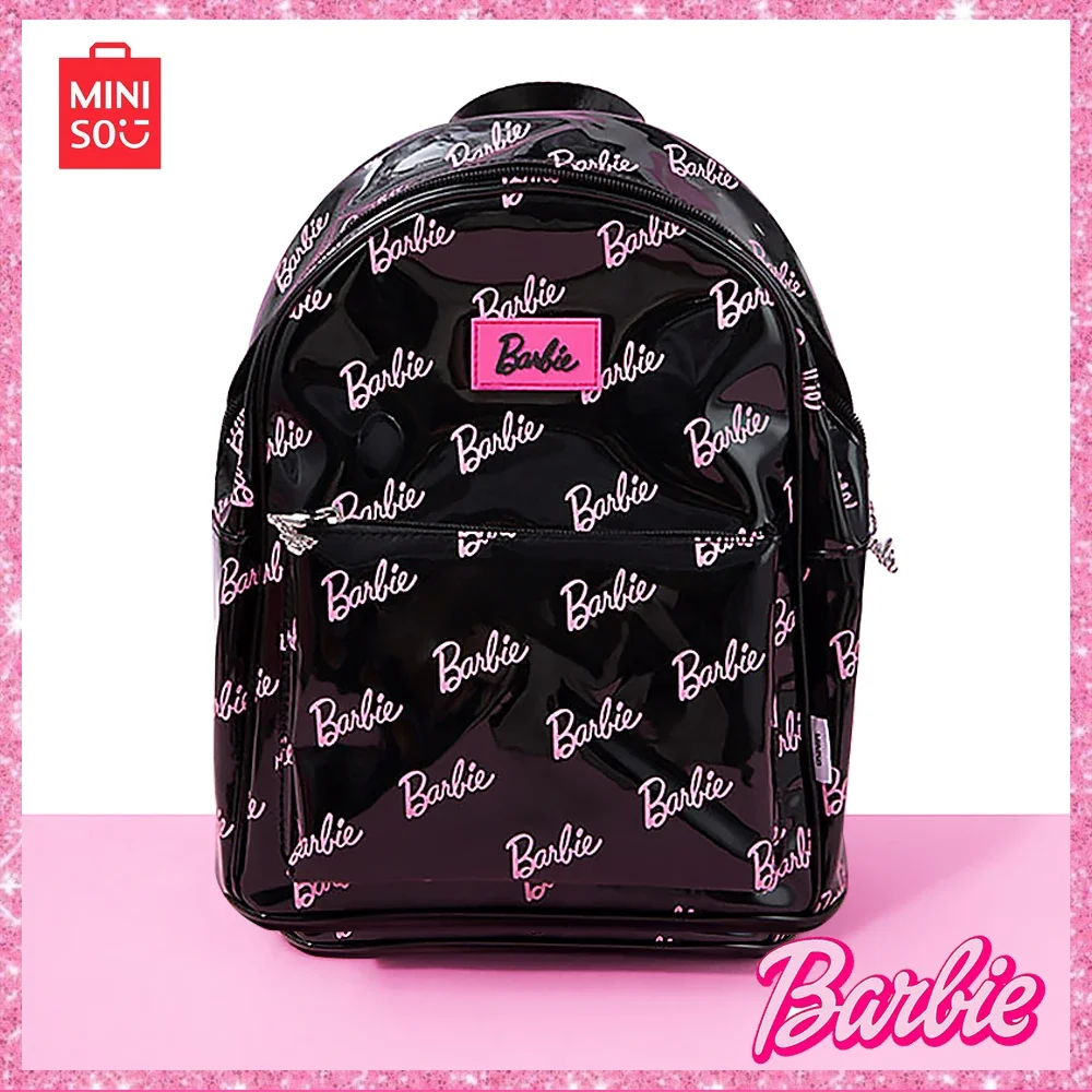 New Miniso Barbie Series 2023 Kawaii Fashion New Bright Face Sweet Cool Zaino Da Viaggio Portatile Ragazze Compleanno Christmasgiftss