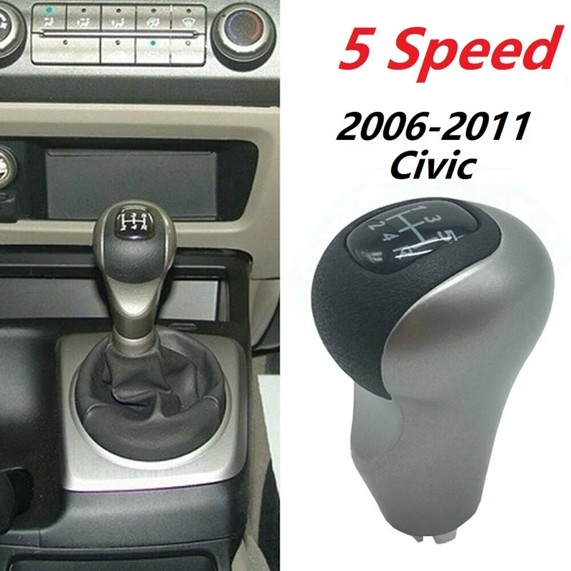 Testa Del Cambio, Pomello Del Cambio A 5 Marce Leva Del Cambio Manuale Per Honda Civic 2006-2011 54102-Sna-A02