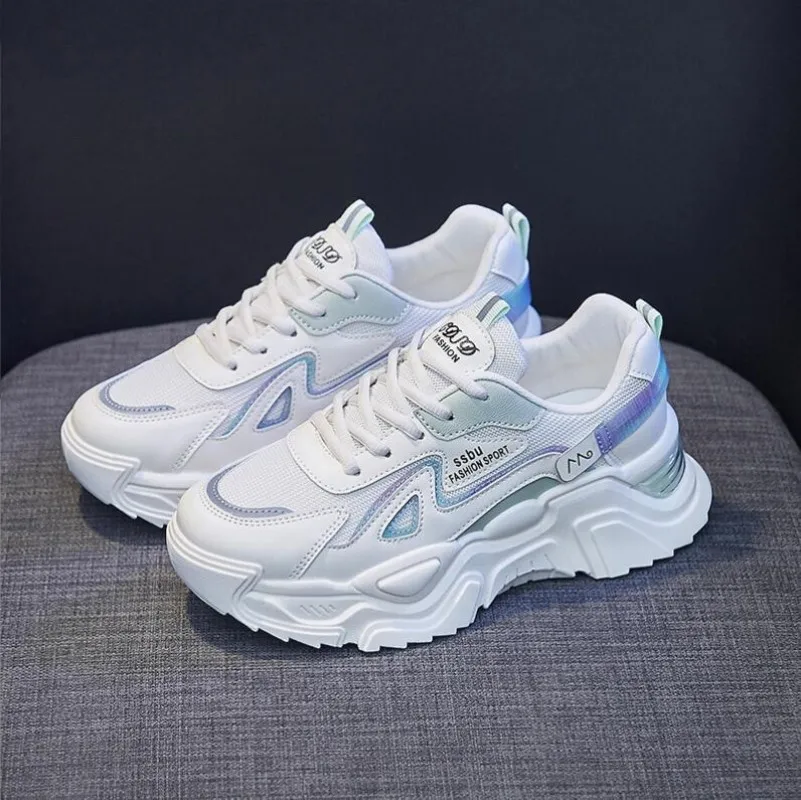 Nuove Scarpe Da Ginnastica Scarpe Basse Con Plateau Da Donna Scarpe Da Donna Scarpe Da Ginnastica Casual Verdi Scarpe Da Ginnastica Grosse Da Donna