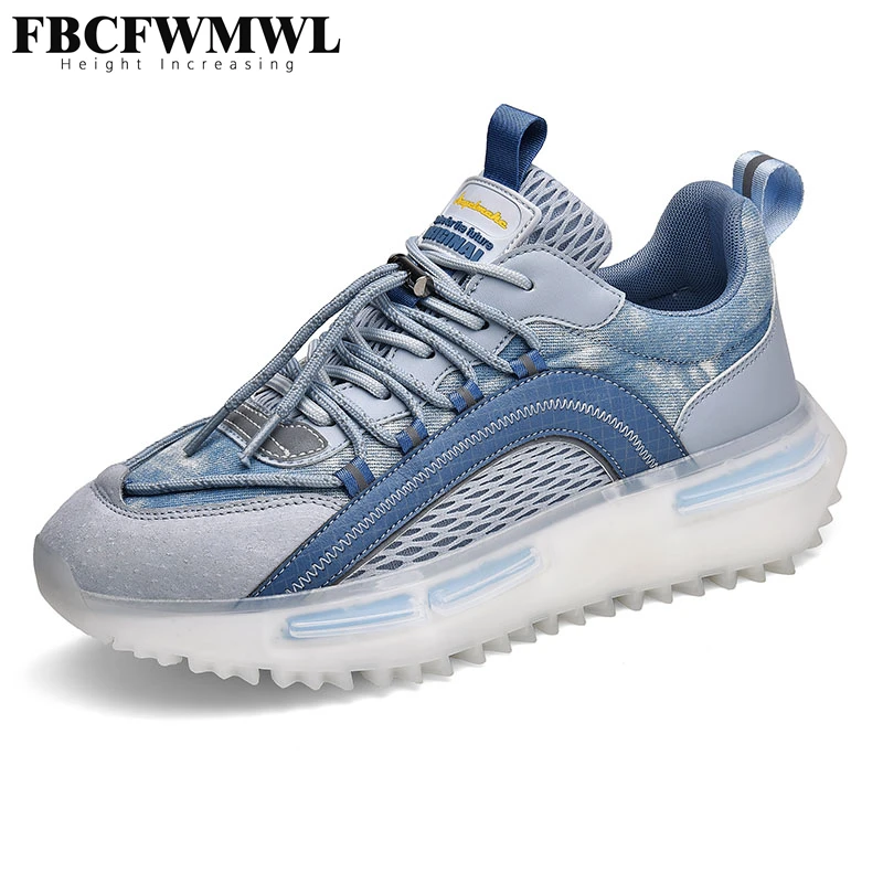 Scarpe Da Ginnastica Con Rialzo Interno Di Moda Di Marca Scarpe Da Ginnastica Riflettenti Estive Scarpe Da Ginnastica Casual Con Smorzamento Traspiran