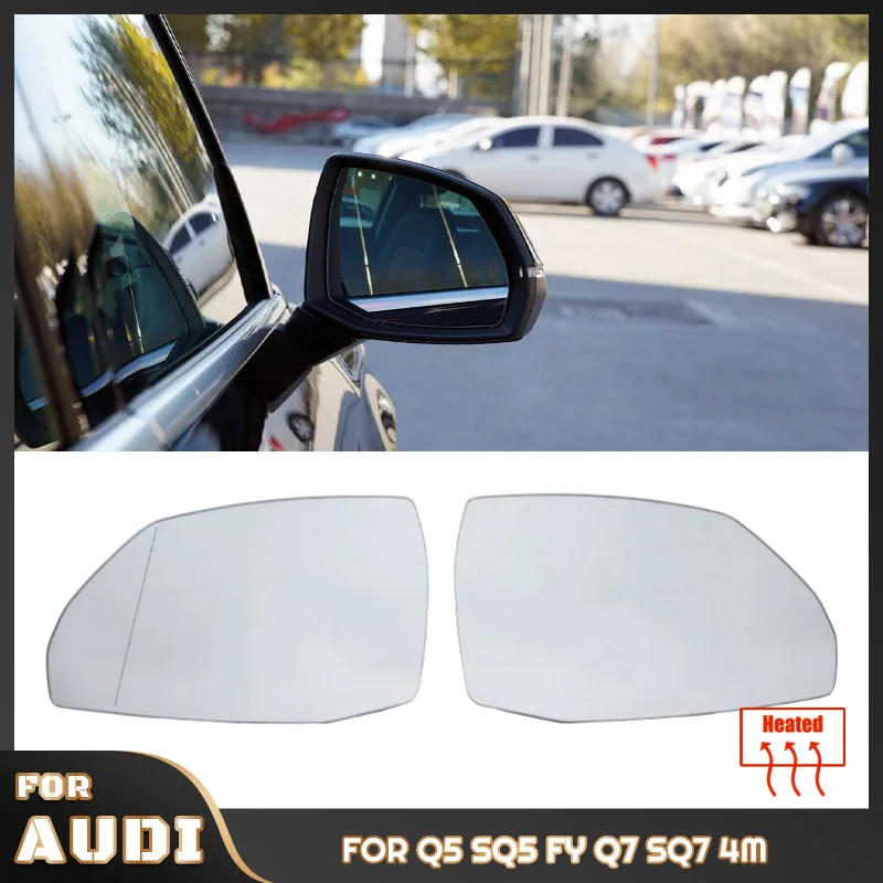 Vetro Specchietto Grandangolare Riscaldato Per Auto Per Audi Q7 2015 16 17 18 19 20 21 22 23 / Q5 2018-2022
