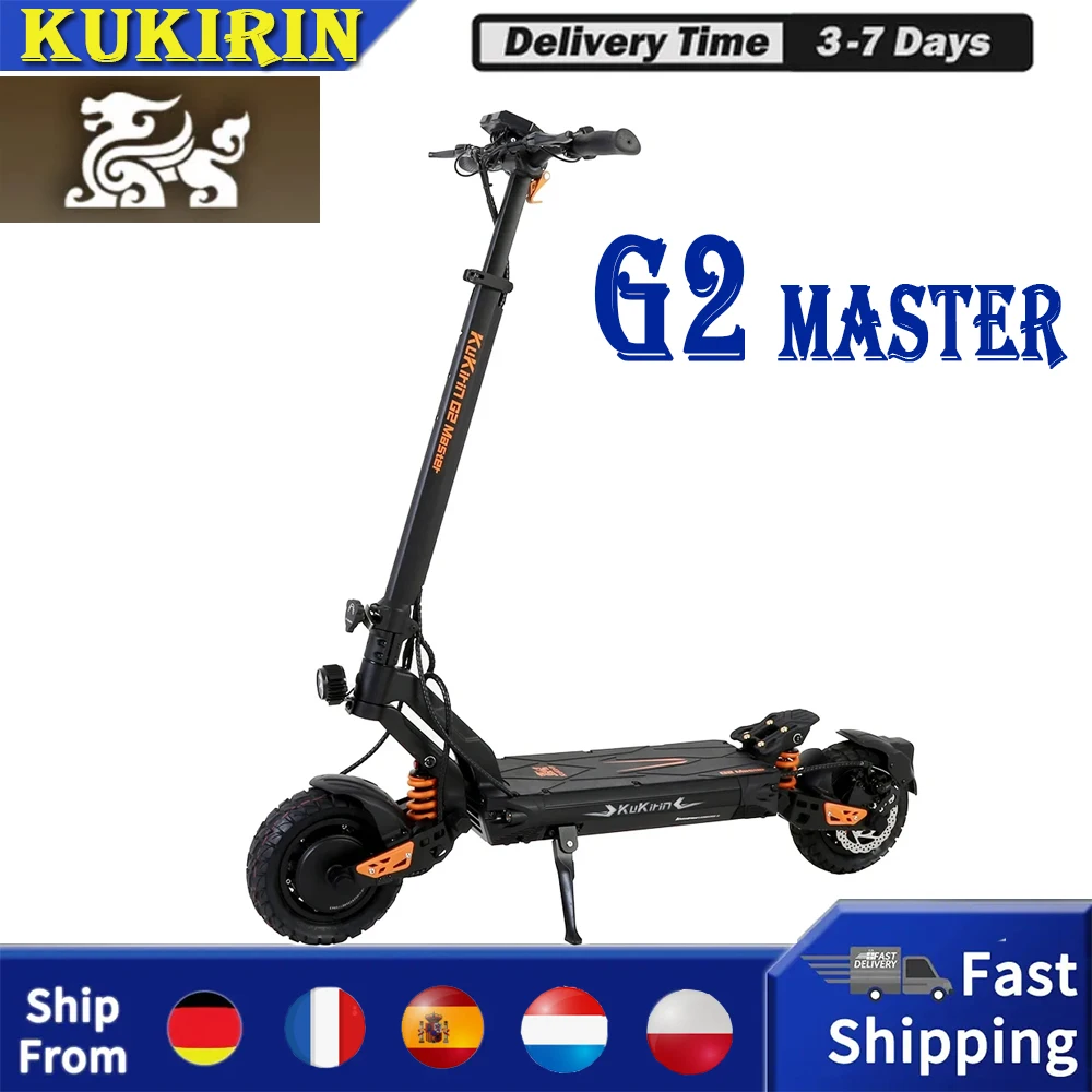 Kukirin G2 Master Scooter Elettrico Per Adulti 2*1000W Motore 52V 20.8Ah Batteria 70Km Gamma Massima 60 Km/H Velocità Massima Set Da Viaggio Per Cicli