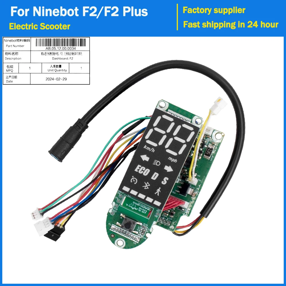 Cruscotto Originale Per Ninebot F2/F2 Plus/F2 Pro Scheda Madre Scooter Elettrico Display Bluetooth Serie F2 Parti Dello Strumento