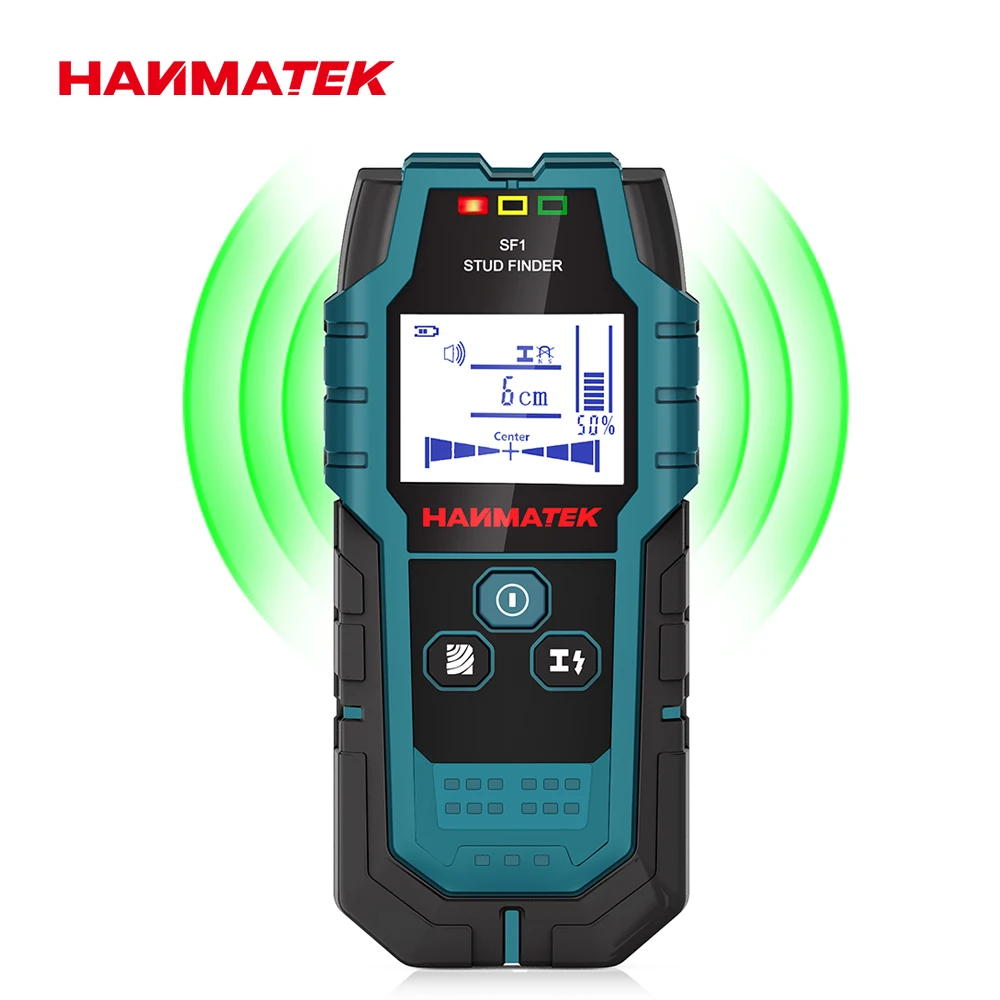 Hanmatek Sf1 Stud Finder Borchie In Legno Metal Detecion Detection Of Live Cable Metal Misuratore Di Profondità Finder Wall Detector Scanner