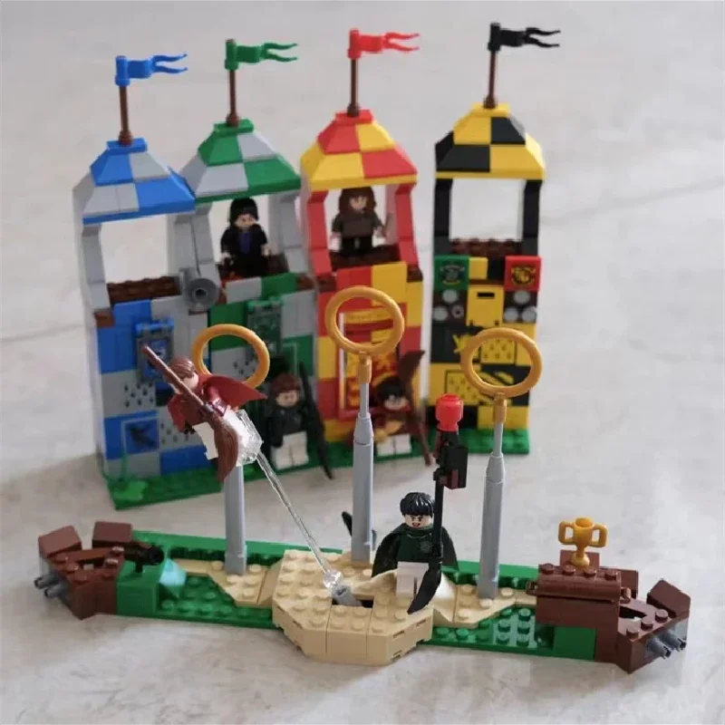 In Magazzino Giocattoli Caldi Per Bambini Quidditch Match Building Blocks Mattoni Moc 75956 Compleanno Regali Di Natale Kit Modello