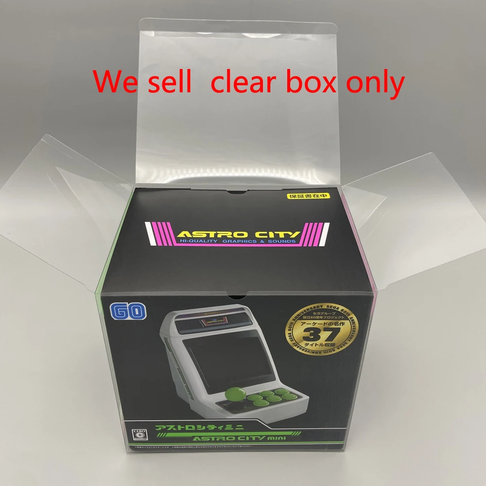 Zuidid Pet Scatola Di Visualizzazione Trasparente Per Sega Astro City Mini Arcade Machine Per Sega Mini Arcade Machine Storage Collection Box