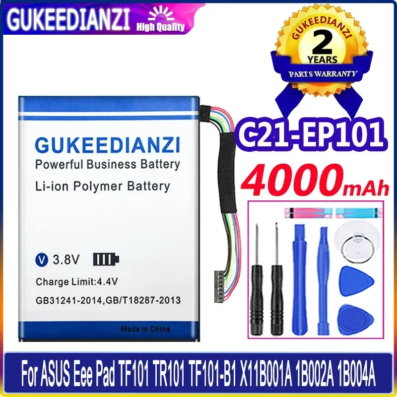Batteria Ricaricabile Per Tablet Di Ricambio Ad Alta Capacità Per Asus Eee Pad Transformer Tr101 Tf101 C21Ep101 4000Mah Batterie Smartphon