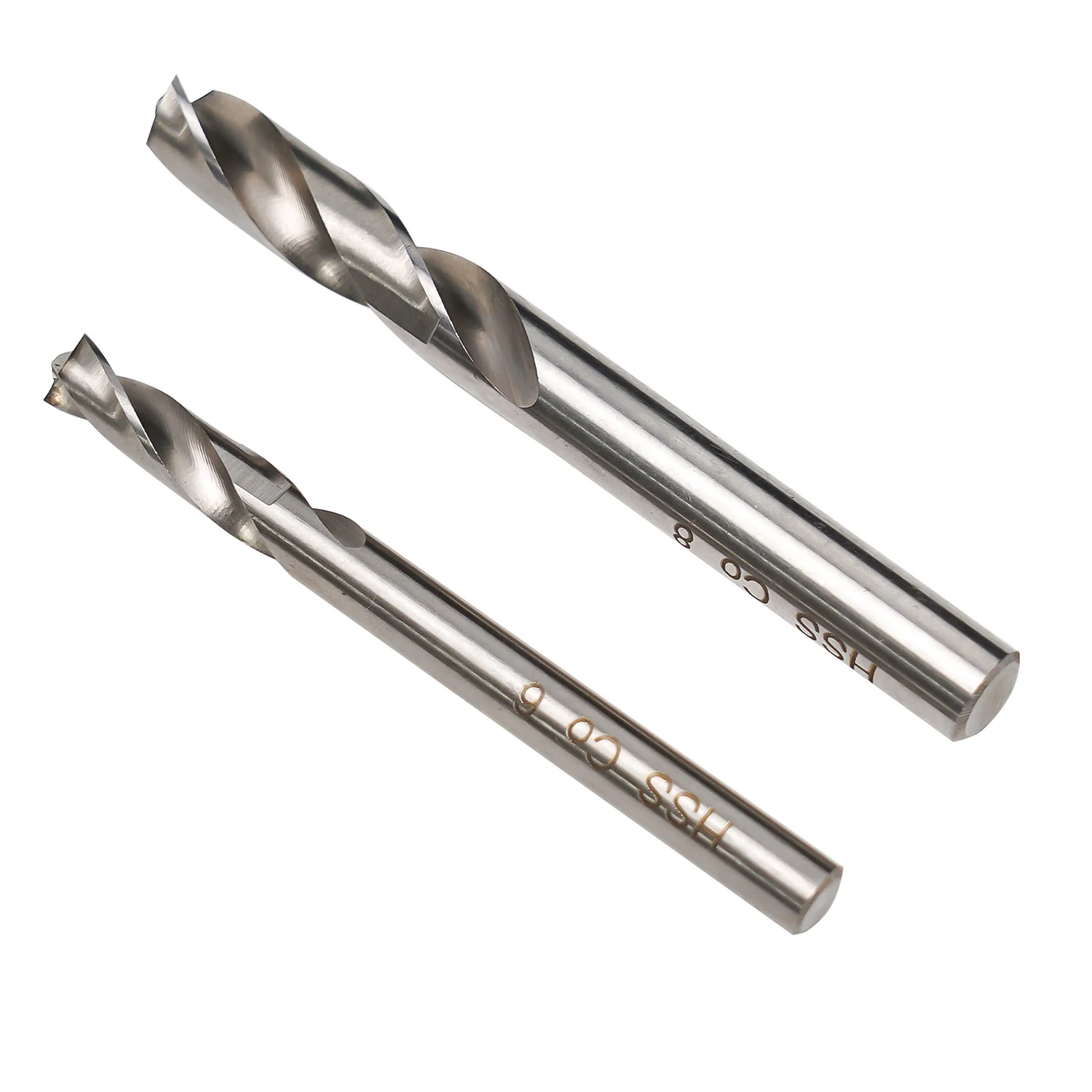 2Pcs 6/8Mm Hss Co Spot Weld Drill Bit Cutter Weld Welder Drill Set Metalworking Tool Welder Remover Cutter Metal Hole Grooving