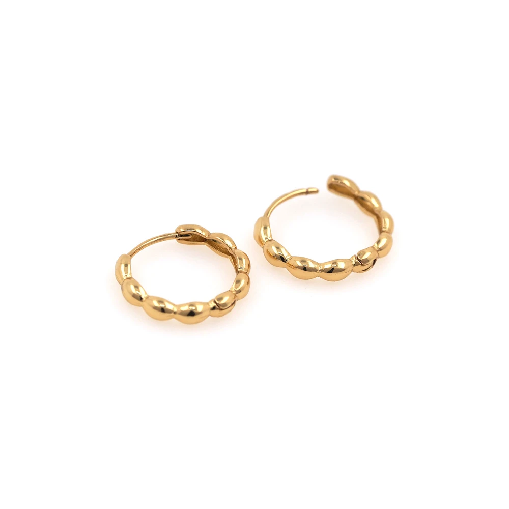 Orecchini Minimalisti Placcati In Oro Rame Orecchini A Cerchio Piccoli In Corda Intrecciata Orecchini Da Donna In Oro Con Pendente Da Donna