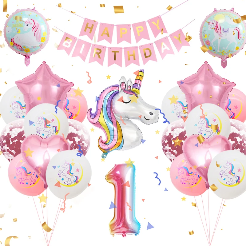 0-9 Anni Decorazioni Di Compleanno Kit Di Forniture Per Feste Di Compleanno Unicorno Per Baby Shower Festa Di Compleanno Festa A Tema Unicorno