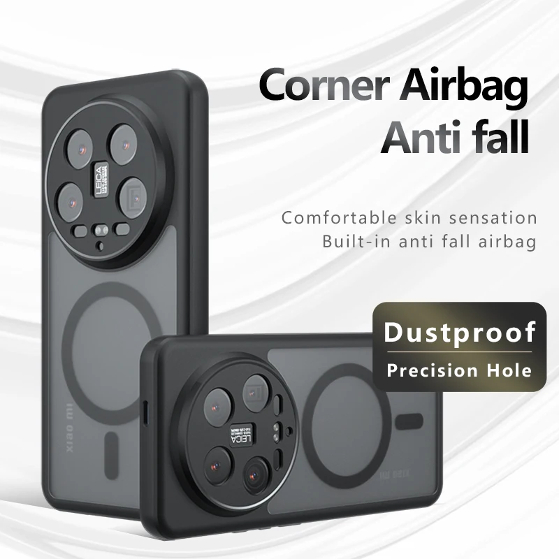 Skin Sensation Airbag Custodia Antigoccia Per Xiaomi 14 Ultra Mircropicle Cover Posteriore Xiaomi 14 Phone Fundas Xiaomi 14 Pro