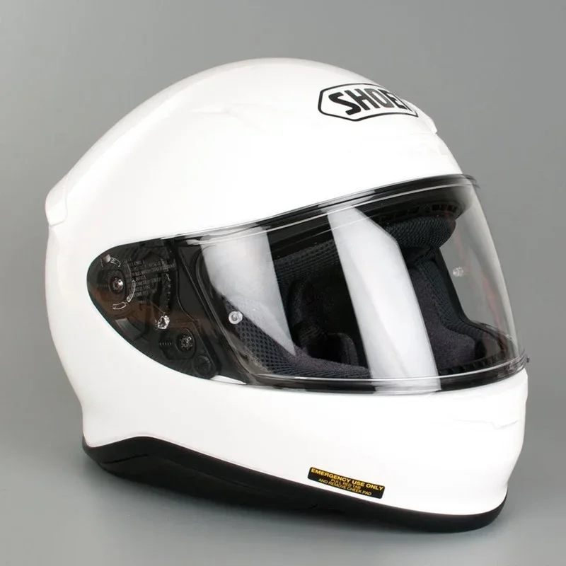 Casco Moto Integrale Shoei Z7 Casco Bianco Lucido Motocross Racing Casco Da Moto Casco De Motocicleta