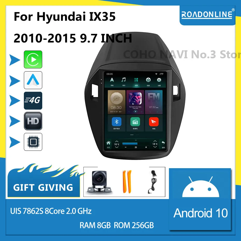 Per Hyundai Ix35 2010-2015 9.7 Pollici Car Multimedia Dvd Radio Stereo Player Navigazione Gps