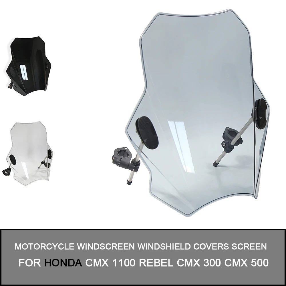Parabrezza Parabrezza Parabrezza Schermo Fumo Lente Moto Deflettore Per Honda Cmx 1100 Rebel Cmx 300 Cmx 500 Rebel S