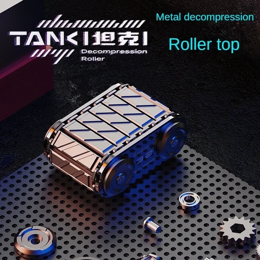Fidget Toys Spinner Tank Edc Cut New Adult Decompression Metal Tide Play Fingertip Gyro Ratchet Toy Explosions